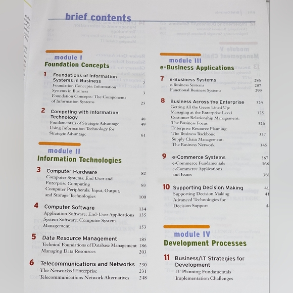 Introduction To Information Systems Softcover Textbook 16th Ed. O'Brien, Marakas - Picture 6 of 8